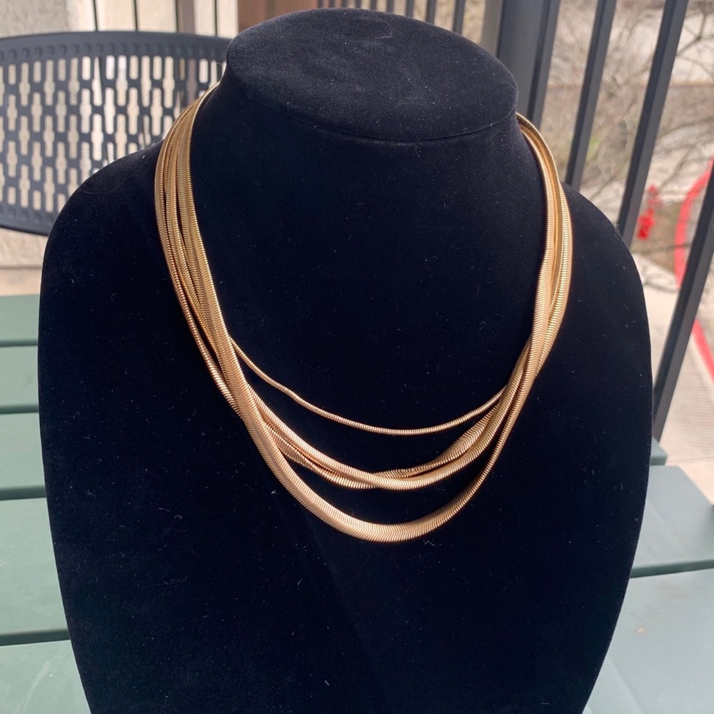 (NEW!) Gold Strand Layered Necklace